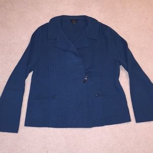 Talbots Merino Wool Sweater/Jacket XL Like New